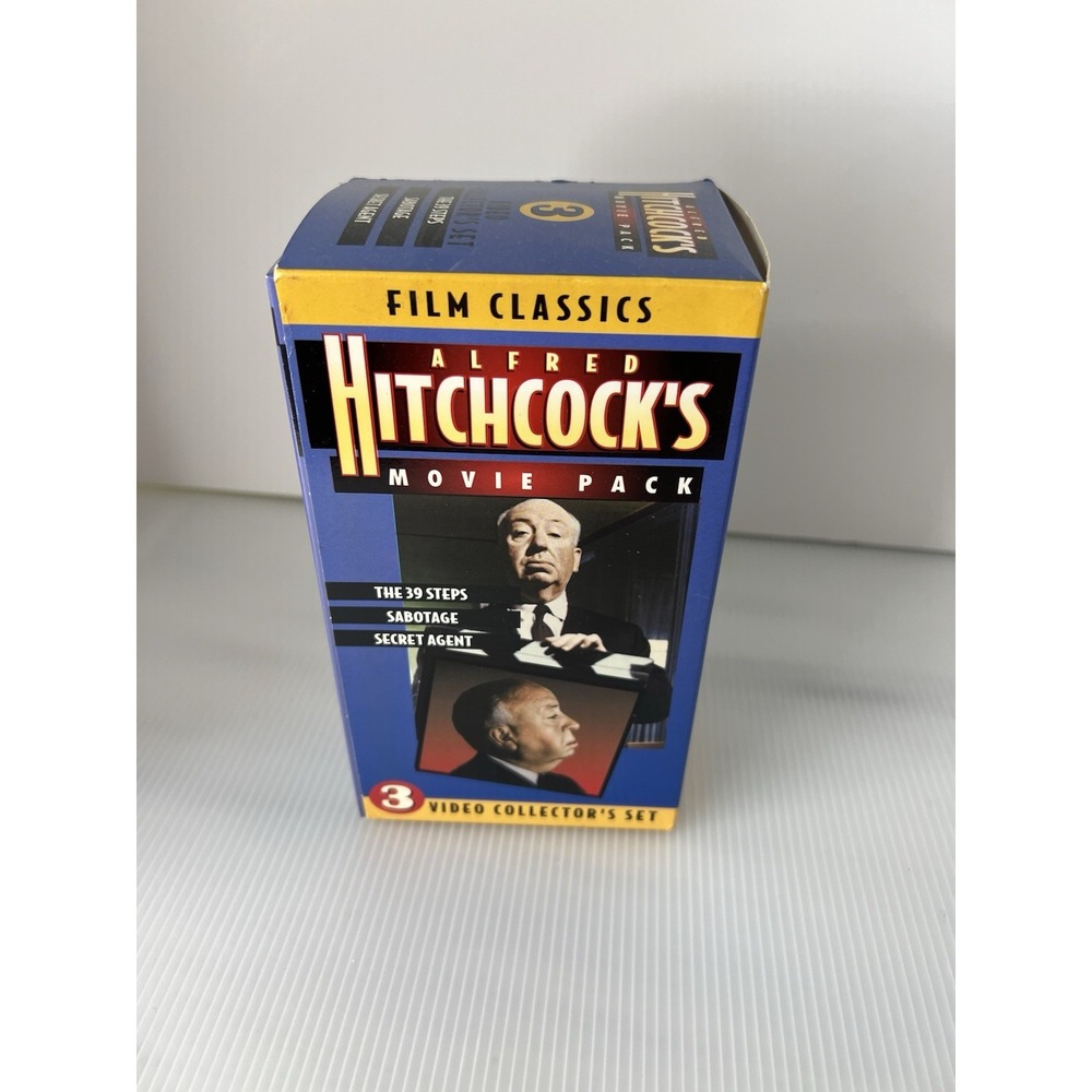 Alfred Hitchcock's Movie Pack VHS Set 3 Video Collector's Set‎